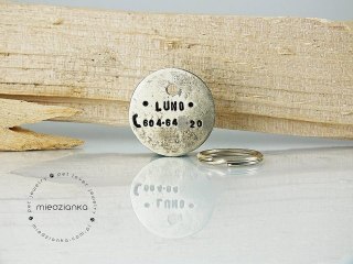 Ø25mm Adresówka dla psa Minimal alpaka