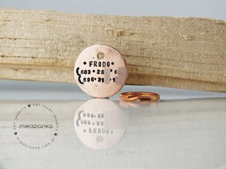 Ø25mm Adresówka dla psa Minimal dwustronna