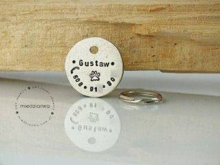 Ø25mm Adresówka dla psa z alpaki