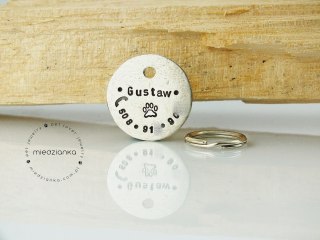 Ø25mm Adresówka dla psa z alpaki