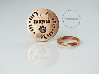 Ø25mm Adresówka dla średniego psa (bez imienia)