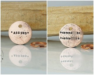 Ø25mm Adresówka dwustronna MINIMAL [2 linijki]