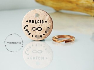 Ø25mm Adresówka miedziana Infinity