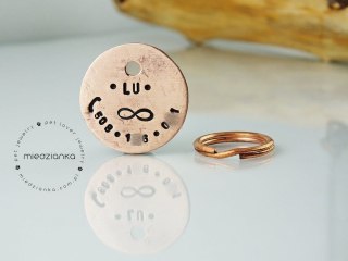 Ø25mm Adresówka miedziana Infinity