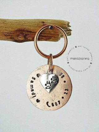 Ø32mm Adresówka Copper Elegant Dog Track II