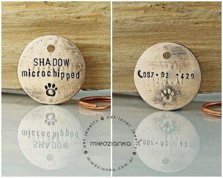 Ø32mm Adresówka Minimal [brąz] dwustronna