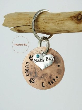 Ø32mm Adresówka dla psa Baby Boy