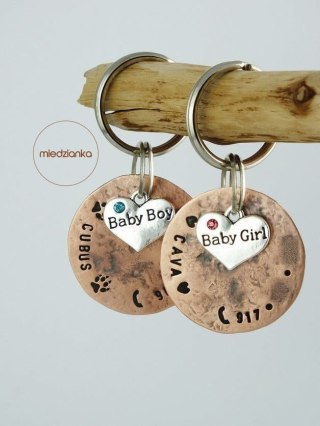 Ø32mm Adresówka dla psa Baby Girl/Boy