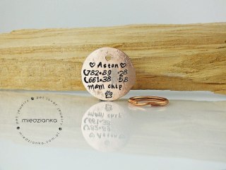 Ø32mm Adresówka dla psa Fancy Letters III