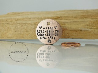 Ø32mm Adresówka dla psa Fancy Letters II