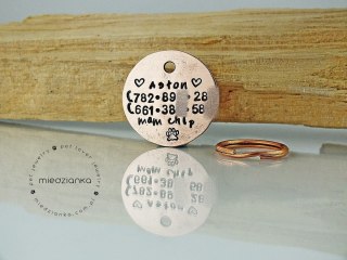 Ø32mm Adresówka dla psa Fancy Letters II