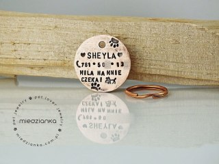 Ø32mm Adresówka dla psa KTOŚ CZEKA
