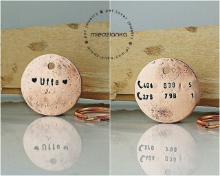 Ø32mm Adresówka dwustronna MINIMAL [2 numery tel.]
