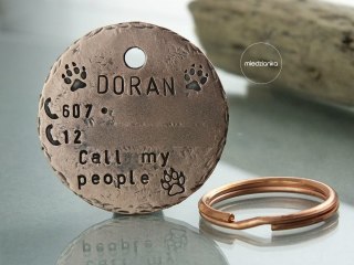 Ø32mm Adresówka miedziana Call my people