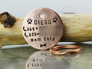 Ø32mm Adresówka miedziana MAM CHIP