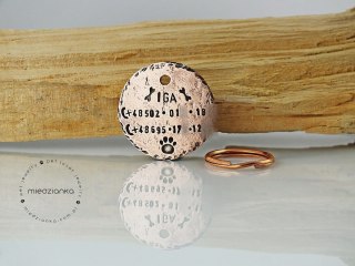 Ø32mm Adresówka - zbijane brzegi [miedź]