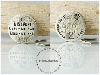 Ø32mm Dwustronna Adresówka z adresem [alpaka]