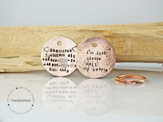 Ø32mm Dwustronna adresówka dla psa podróżnika