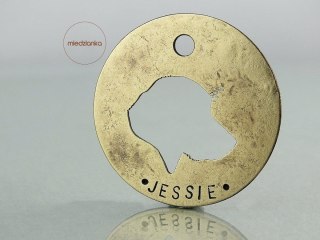 Ø32mm Identyfikator dla psa dwustronny [mosiądz]
