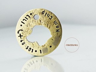 Ø32mm Identyfikator dla psa z mosiądzu