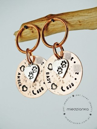 Ø32mm Set Adresówek Copper Elegant Dog Track